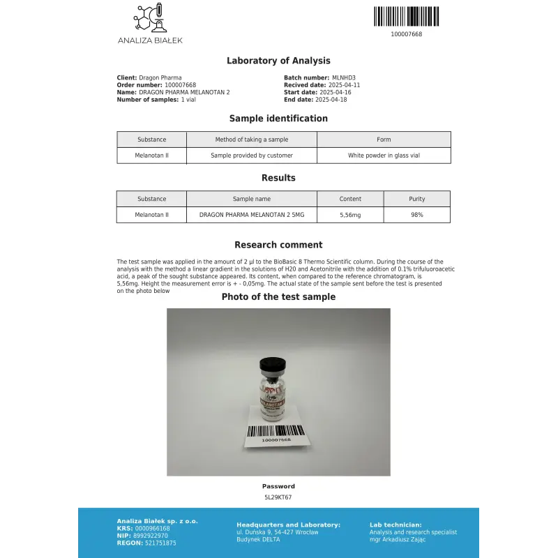 Melanotan 2 (MT2) 5mg